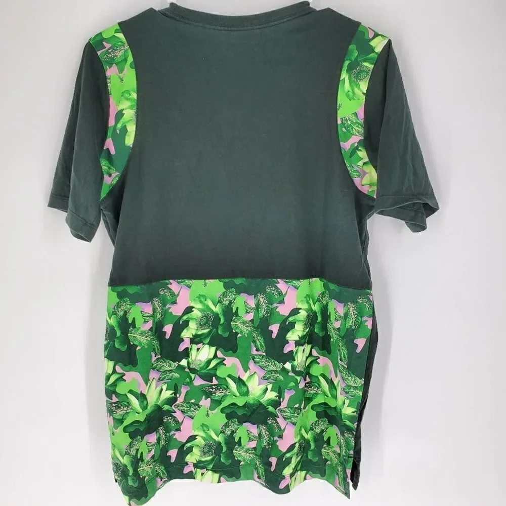 Nike floral green pink tee tshirt small medium